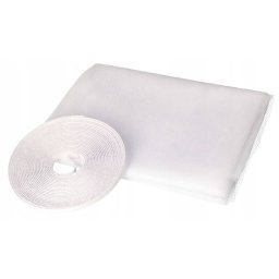 Fereastră plasă albă velcro 130x150cm
