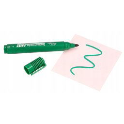 Marker permanent verde rezistent la apă rotund