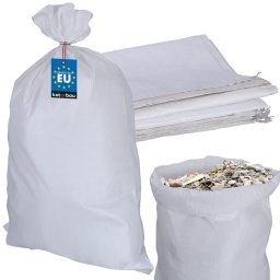 Sac din polipropilenă pentru moloz nisip cărbune făină 50 kg 60x105 cm