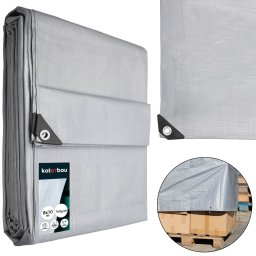 Prelată de protecție rezistentă universală argintie 160 g/m2 8x10 m