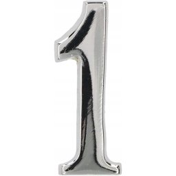 Numărul casei "1" numărul ușii 5 cm cromat