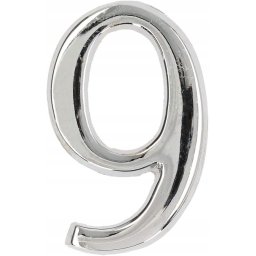 Numărul casei "9" numărul ușii 5 cm cromat