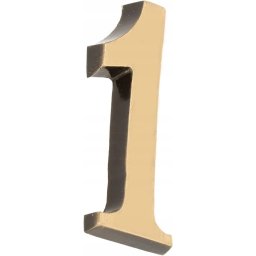 Numărul casei "1" numărul ușii 3d 5cm patină