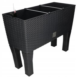 Ghiveci balcon 60 cm pe picioare - Culoare antracit