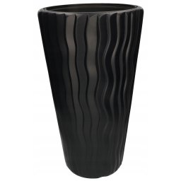 Ghiveci 50x30 cm cu dungi + inserție cu mâner - Culoare antracit