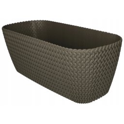 Ghiveci 400 mm balcon oval - Culoare gri piatră