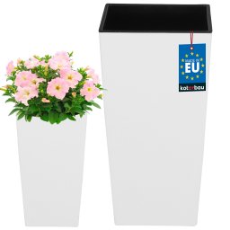Ghiveci 195x195x375 mm urbi square white with insert