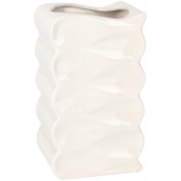 Ghiveci de flori din ceramică vas de protecție 26 cm alb