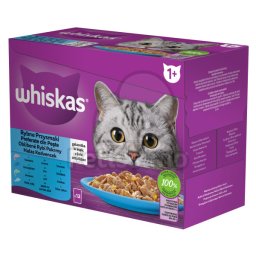 Whiskas Hrană Umedă Pisici Selecție de Pește în Aspic 12 x 85 g