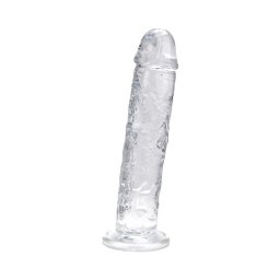 Loving Joy 21 cm Dildo Transparent Aspect Realist Membru cu Vene in Relief Ventuza de Suctiune