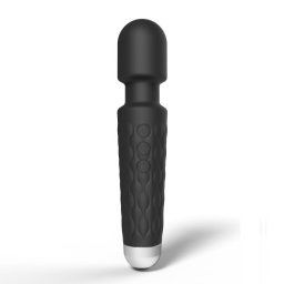 Loving Joy Mini Bagheta Vibratoare cu 20 Functii Neagra Capat Flexibil Stimulare care Iti va Lua Mintile