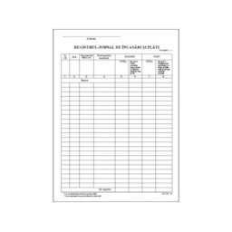 REGISTRU JURNAL DE INCASARI SI PLATI A4