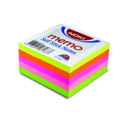 Notes Adeziv 76*76mm 5 Culori Neon 400F Noki