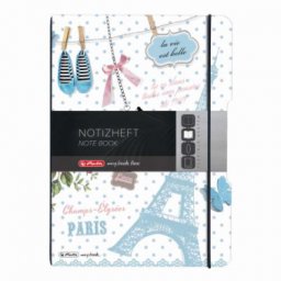 CAIET MY.BOOK FLEX A4 2X40F 70GR DICTANDO+PATRATELE VINTAGE PARIS CU LOGO NEGRU