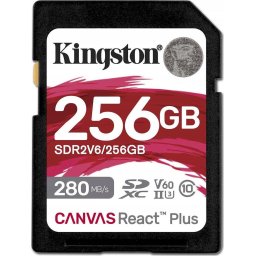 Card memorie Canvas React Plus SDXC 256 GB Class 10 UHS-II/U3 V60 (SDR2V6/256GB)