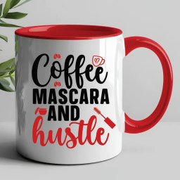 Cana Personalizata Coffee Mascara and Hustle