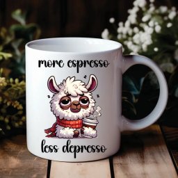 Cana Personalizata Model More Espresso Less Depresso
