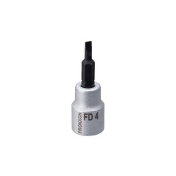 Tubulara cu varf surubelnita drept de 4mm, cu prindere 3/8