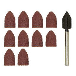 Set ax si tamburi conici, din corindon, 9x13mm, GR80 si GR150 , Proxxon 28987