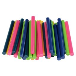 Rapid 5001427, set 36 de rezerve de lipici universale, colorate, Ø7 x 90 mm