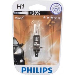Bec halogen H1, 12V, 55W, Vision +30% Blister x1 bucata