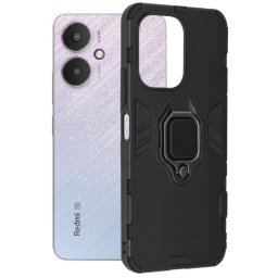 Husa Lemontti Husa Silicon Shield Xiaomi Redmi 13C 4G / 13C 5G / Poco M6 / C65 Negru
