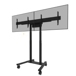 Suport monitor Newstar adaptor 2 ecrane, negru