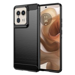 Husa Husa pentru Motorola Edge 50 Ultra - Techsuit Carbon Silicone - Black