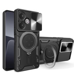 Husa Techsuit CamGuard Pro - Husă telefon - compatibil cu Xiaomi Redmi 13C 5G / Poco M6 - culoare Negru