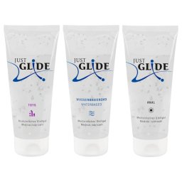 Just Glide - set lubrifiant pe bază de apă - 3x200ml