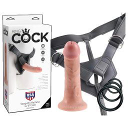 King Cock Strap-on 6 - dildo cu curea - natural