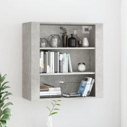 Dulap de perete, gri beton, 80x33x80 cm, lemn prelucrat GartenMobel Dekor