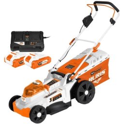 Masina de tuns gazon cu acumulator RXI4344e Power Alfa UP, latime lucru 43 cm, 6 niveluri, 25-75 mm, cos 50 litri, 2 x Li-Ion 20V, 4Ah, incarcator dublu