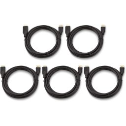Set 5 cabluri HDMI tata – HDMI tata, High Speed, 1.2m, 4K @ 60Hz, AWM, negru