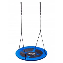 Leagan tip cuib pentru copii xxl, 95 cm, 150 kg, neo-sport 1000, albastru
