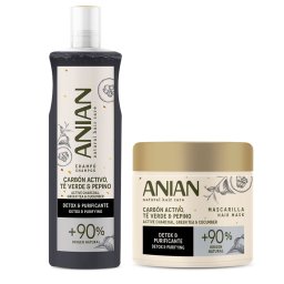 Anian Set Carbon Sampon si Masca cărbune activ, ceai verde si castravete