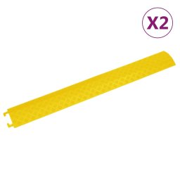 Rampe de protectie pentru cabluri, 2 buc., galben, 98,5 cm GartenMobel Dekor
