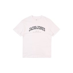 Jack & Jones Junior Tricou 'JJECaleb' negru / alb
