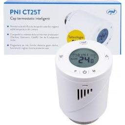 Cap termostatic inteligent PNI CT25T pentru calorifer