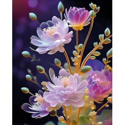 Set goblen cu diamante, cu sasiu, Trezire, 40x50 cm