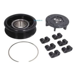 Set fulie si ambreiaj compresor AC DENSO 6SEU14C, 7SEU17C 6pk 100mm Audi A4, A5, A6, A8, Q5, Q7