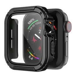 Husa pentru Apple Watch 7 41mm + Folie, Lito Watch Armor 360, Negru