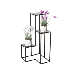 Suport flori KASKADA 85x40 cm negru