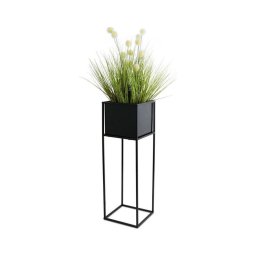 Suport pentru flori 70x24 cm, negru