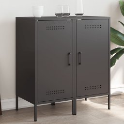 Dulapuri 2 buc. negru 36x39x79 cm otel laminat la rece GartenMobel Dekor