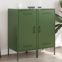 Dulapuri 2 buc. verde masliniu 36x39x79 cm otel laminat la rece GartenMobel Dekor