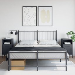 Noptiere, 2 buc., antracit, 36x39x68 cm, otel laminat la rece GartenMobel Dekor