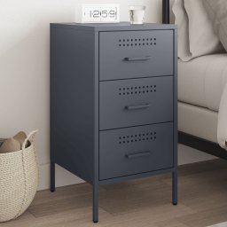 Noptiera, antracit, 36x39x68 cm, otel laminat la rece GartenMobel Dekor
