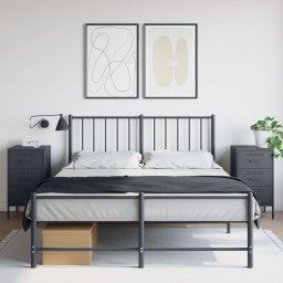 Noptiere, 2 buc., antracit, 36x39x68 cm, otel laminat la rece GartenMobel Dekor
