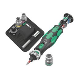 Set clichet compact WERA 8009 Zyklop Pocket Set 2 cu biti si chei tubulare pentru service tehnic, biciclete si mentenanta 18 piese